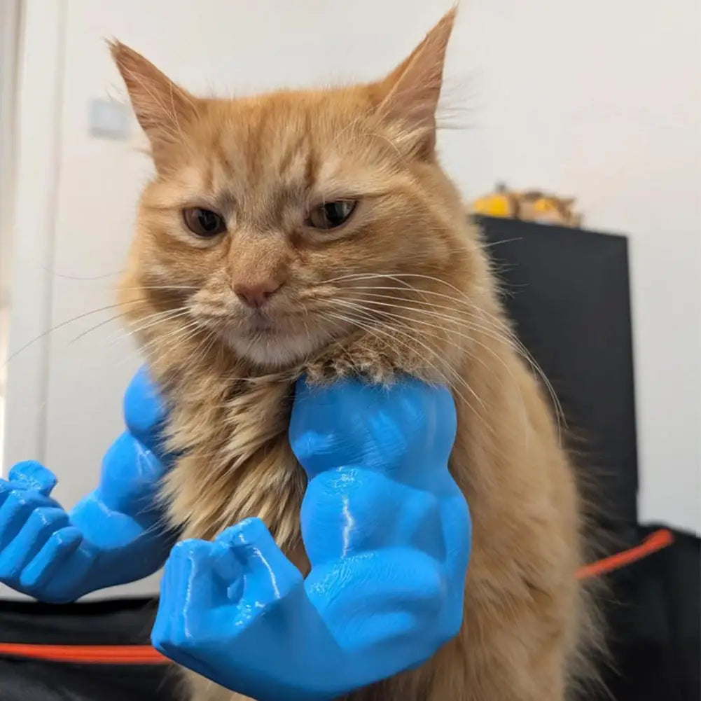 Swole Paws™ - Cat Muscle Arms Costume