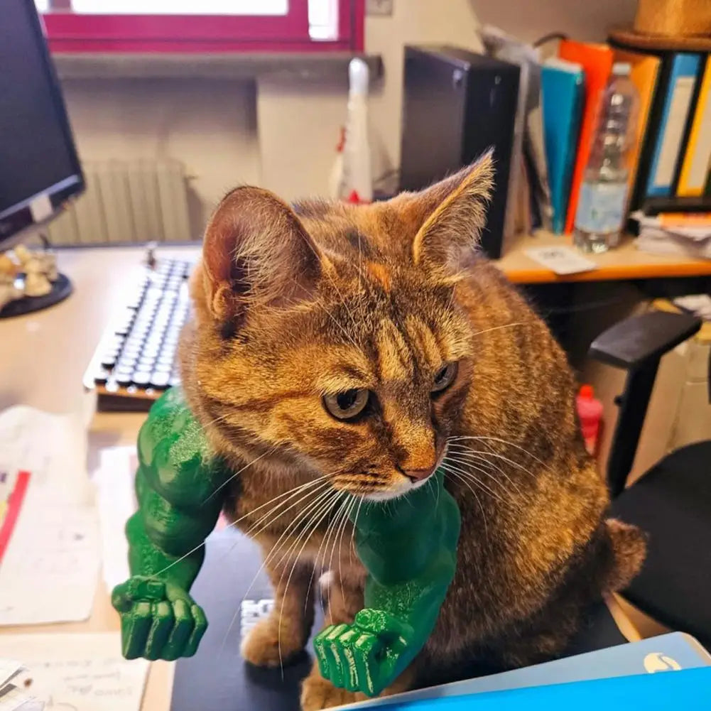 Swole Paws™ - Cat Muscle Arms Costume