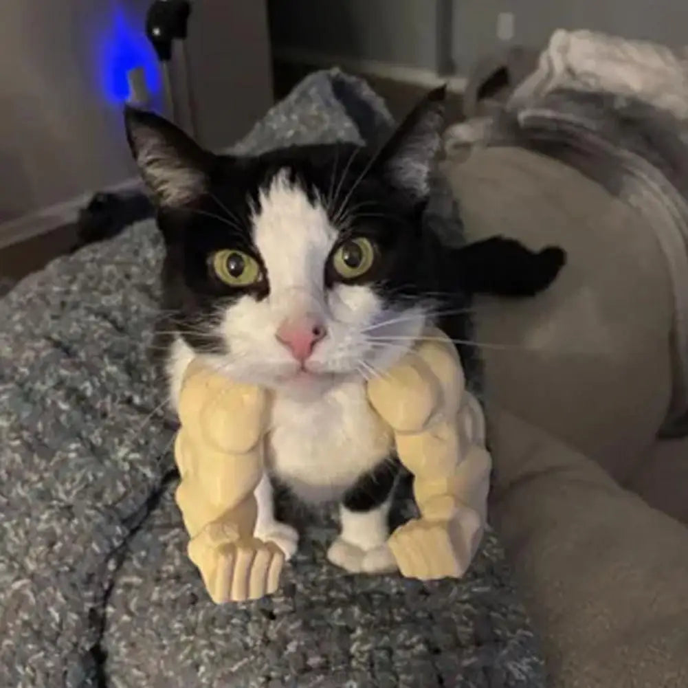 Swole Paws™ - Cat Muscle Arms Costume